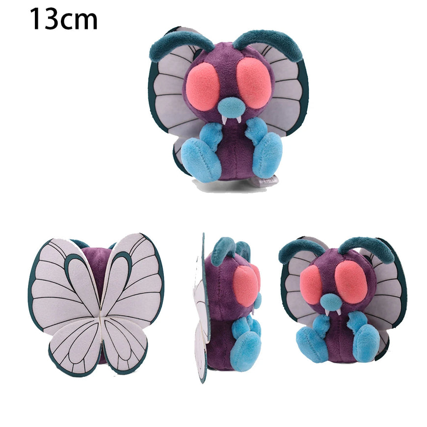 Plush toy with butterfly design on a white background, labeled 13cm.