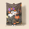 Hello Kitty Halloween Flannel Blankets - Furvenzy