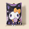 Hello Kitty Halloween Flannel Blankets - Furvenzy