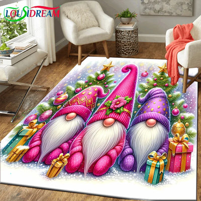 Christmas Santa Area Rug Carpet Furvenzy