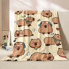 Capybara Printed Warm Blanket Furvenzy