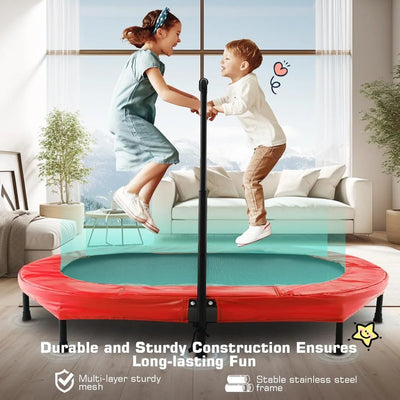 56" Foldable Mini Indoor Trampoline - Furvenzy