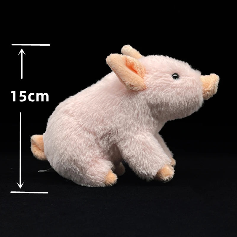 Realistic Pink Pig Stuffed Toy - Furvenzy