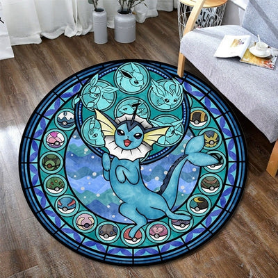 Round Pokemon Pikachu Carpet 15