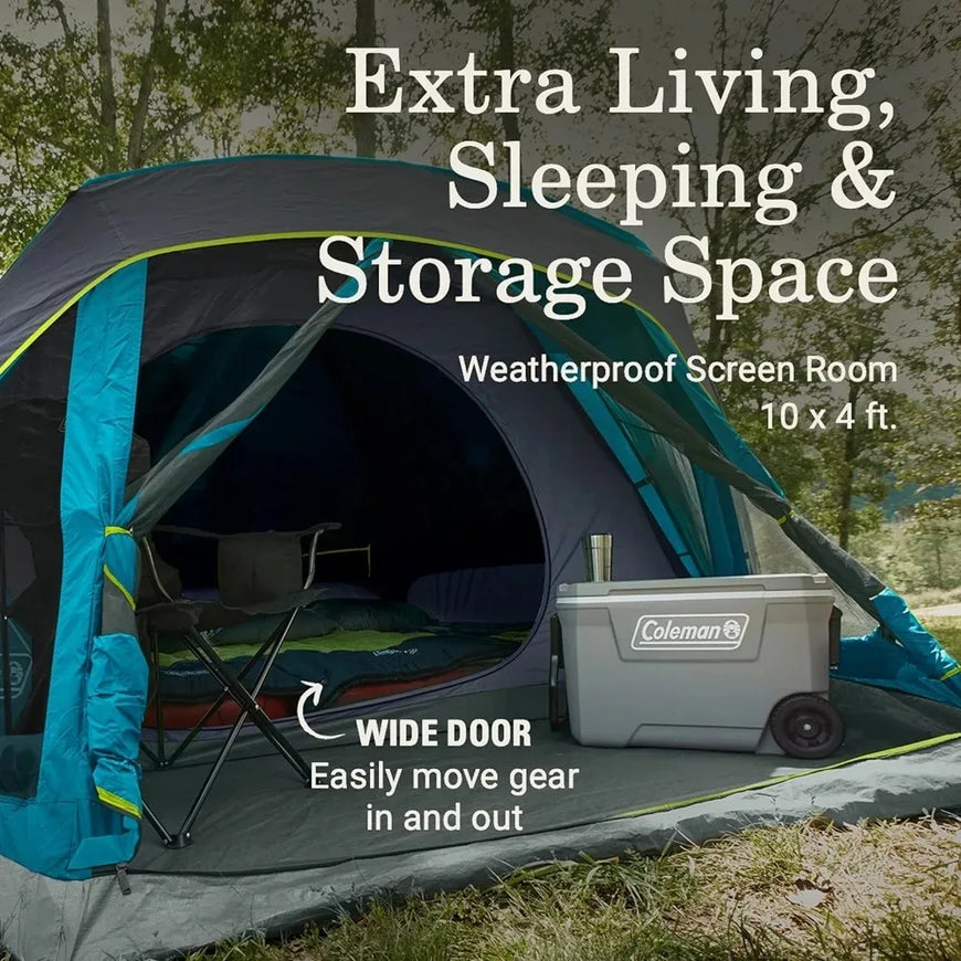 Skydome Camping Tent with Dark Room Technology Furvenzy