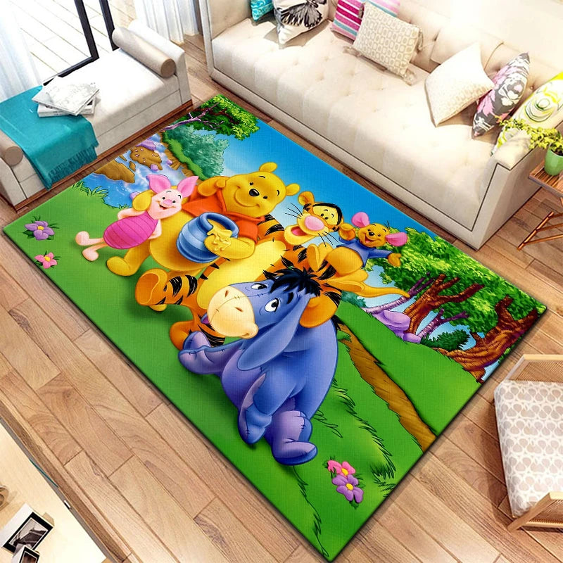 Winnie Pooh Area Carpet for Living Room & Bedroom - Furvenzy