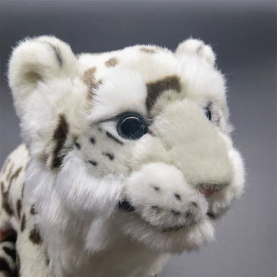 Realistic Snow Leopard Plush Stuffed Toy 7