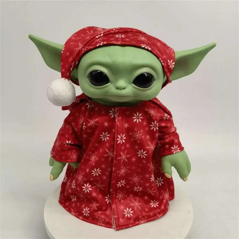 Christmas Yoda Grogu Action Toy 1