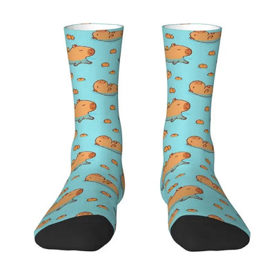 Capybara Men Women Crew Socks 10