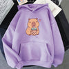 Capybara Drinking Bubble Tea Hoodie Furvenzy