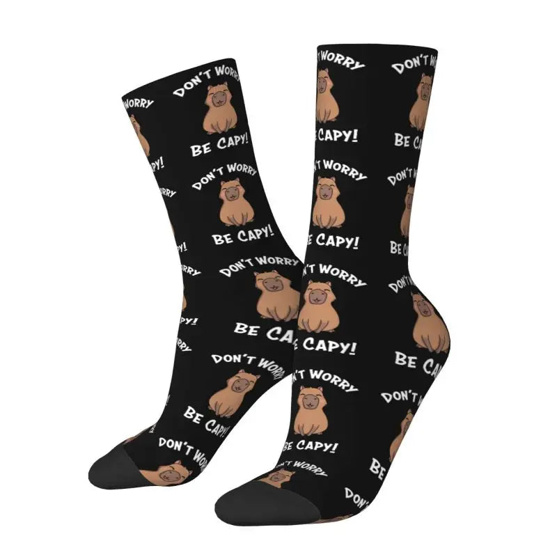 Capybara Men Women Crew Socks 1