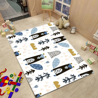 Cartoon Animal Rug Carpet for Kids Bedroom - Furvenzy