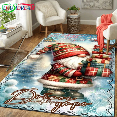 Christmas Santa Area Rug Carpet Furvenzy