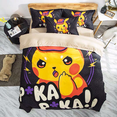 Pokemon Japanese Cartoon Quilt Bed Sheet 7