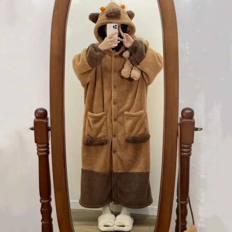 Capybara Onesie Costume Jumpsuit 1