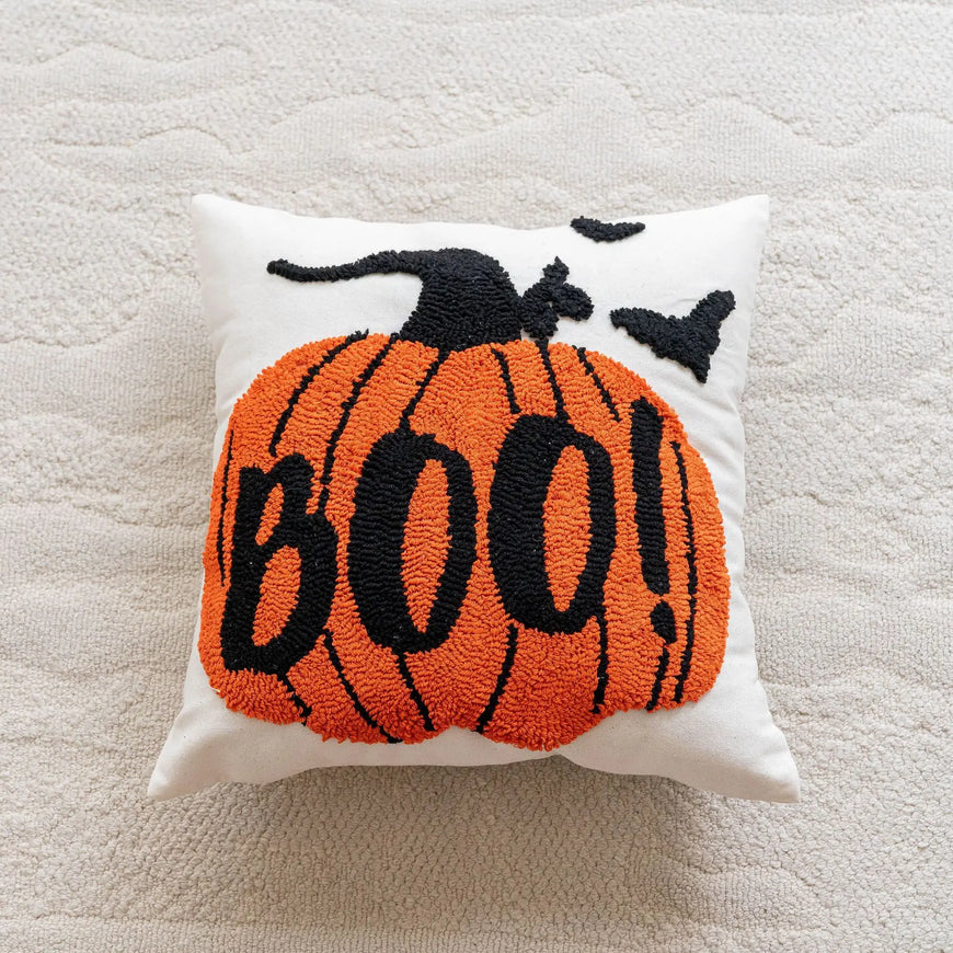 Halloween Throw Pillows Furvenzy Exploding Pumpkin 45x45cm