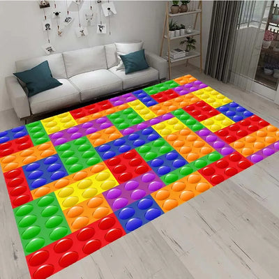 3D Geometric Block Area Rug Carpet 13