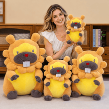 Pokemon Bidoof Plush Toy – Cute Sleeping Stuffed Animal Pillow