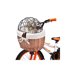 Pet Bike Front Basket Carrier Handwoven