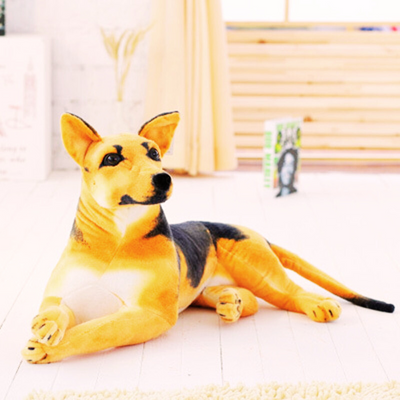 Realistic German Shepherd Dog Plush Stuffed Toy