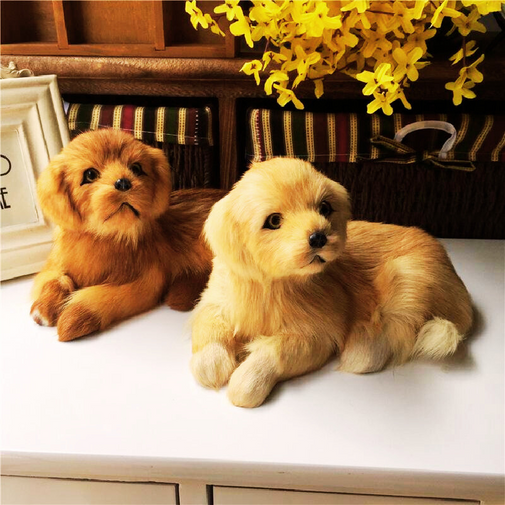 Realistic Golden Retriever Dog Plush Stuffed Toy Furvenzy