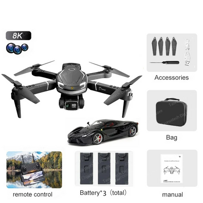 V88 Drone Quadcopter 8K GPS Dual Camera 4