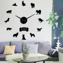 Border Collie Wall Clock