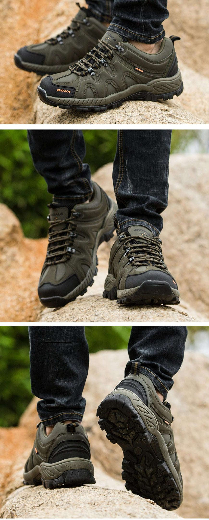 Men Hiking Shoes Trekking Sneakers Furvenzy