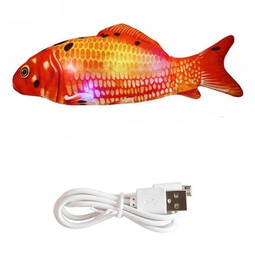 Electric Flopping Fish - Cat Fish Toy Furvenzy Orange