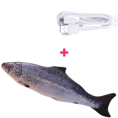 30CM Electronic Pet Cat Toy Electric USB Charging Simulation Fish Toys for Dog Cat Chewing Playing Biting Supplies Dropshiping - Furvenzy