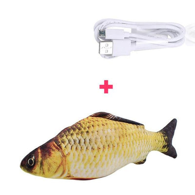 30CM Electronic Pet Cat Toy Electric USB Charging Simulation Fish Toys for Dog Cat Chewing Playing Biting Supplies Dropshiping - Furvenzy
