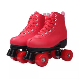 Red LED Roller Skates for Men & Women Furvenzy Red Wheel Men's 4 (Ladies 5)