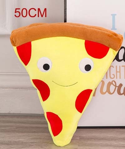 Simulation Food Fries Pillow Pizza Plush Toy Furvenzy 50CM Pizza