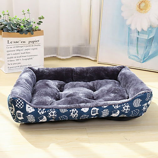 Pet Dog Bed Sofa Mats Furvenzy Navy blue S