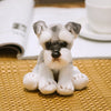 Realistic Schnauzer Dog Plush Stuffed Toy