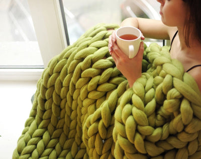 Merino Wool Throw Blanket - Furvenzy