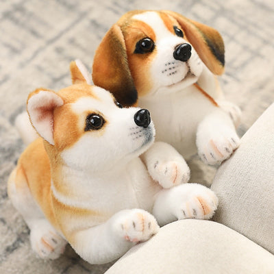 Realistic Dogs Plush Toys - Husky / Shiba Inu / Dalmatian / Pug / Migru