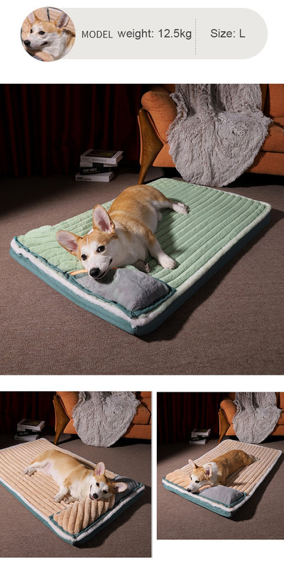 DOG BED WITH PADDED CUSHION 13