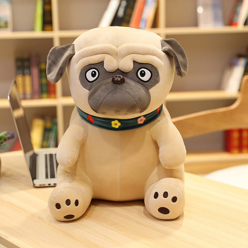 Plush Pug Simulation Cartoon Dog Toy Furvenzy 25cm