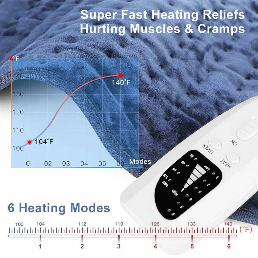 Electric Heating Pad Microplush Blanket Furvenzy