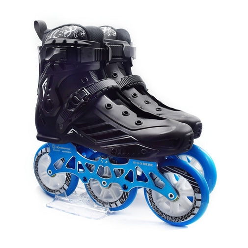 LED Roller Skate Shoes - 3 Wheels Inline Furvenzy 3X110mm model4 Men's 5 (Ladies 6)