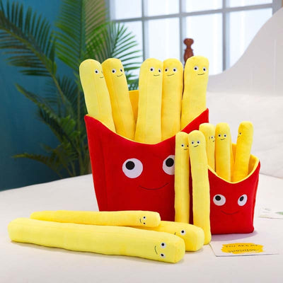 Simulation Food Fries Pillow Pizza Plush Toy 13
