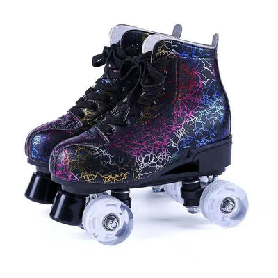 Printed Double Row Roller Skates 8