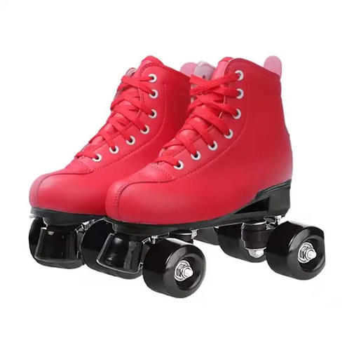 Red LED Roller Skates for Men & Women Furvenzy Black Wheel Men's 4 (Ladies 5)
