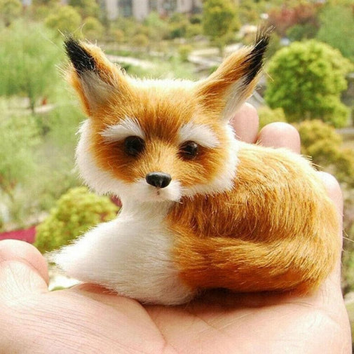 Realistic Fox Plush Stuffed Toy Furvenzy