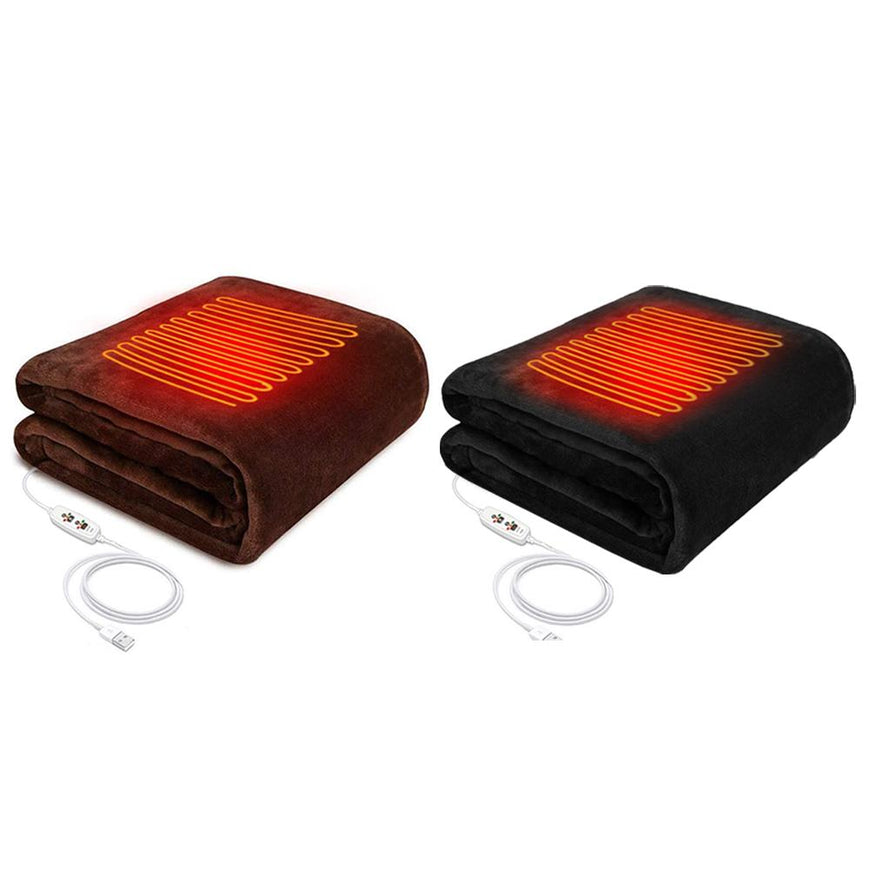 Electric Heated Throw Blanket Furvenzy