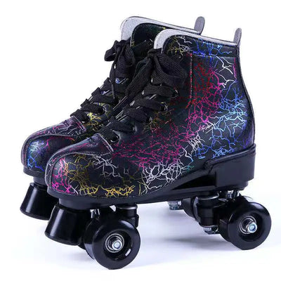 Printed Double Row Roller Skates 4