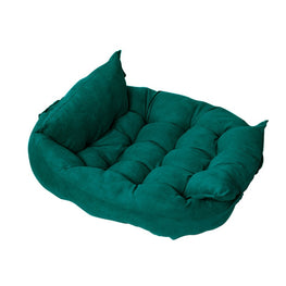 Luxury Sofa Dog Bed Furvenzy Forest green S