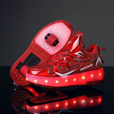 LED Roller Skates for Kids -  2 Wheel - Furvenzy