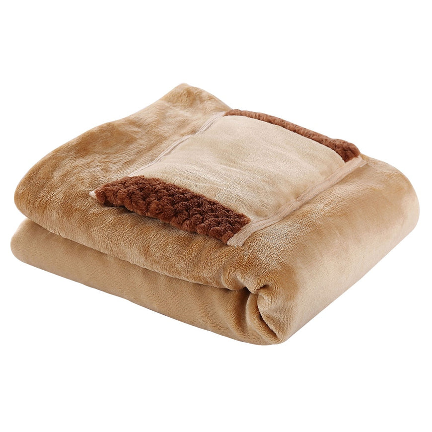 Heating Blanket - Electric Throw Blanket Furvenzy Camel